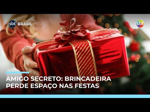 Amigo secreto perde força: só 36% dos brasileiros devem participar, diz CNDL | #SBTBrasil Amigo secreto perde força: só 36% dos brasileiros devem participar, diz CNDL | #SBTBrasil