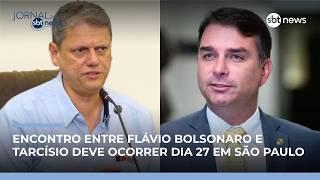Encontro entre Flávio Bolsonaro e Tarcísio deve ocorrer dia 27 em SP, diz analista |#JornaldoSBTNews Encontro entre Flávio Bolsonaro e Tarcísio deve ocorrer dia 27 em SP, diz analista |#JornaldoSBTNews