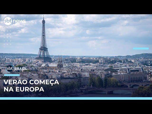 Altas temperaturas marcam início do verão europeu | #SBTBrasil Altas temperaturas marcam início do verão europeu | #SBTBrasil