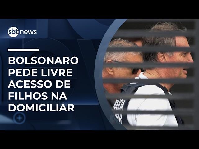 Defesa de Bolsonaro pede ampliação de acesso familiar em prisão domiciliar | #NewsSábado Defesa de Bolsonaro pede ampliação de acesso familiar em prisão domiciliar | #NewsSábado