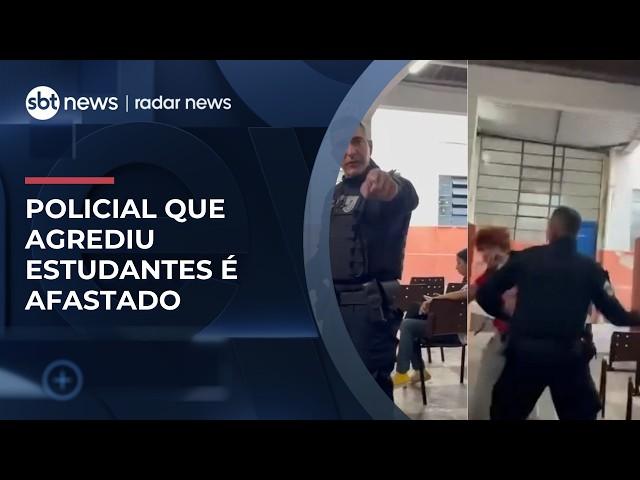 Policial é afastado após agredir estudantes no Rio de Janeiro | #RadarNews Policial é afastado após agredir estudantes no Rio de Janeiro | #RadarNews