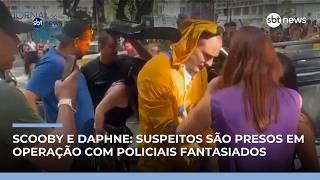 Policiais fantasiados de Scooby-Doo prendem suspeitos e recuperam celulares | #JornaldoSBTNews