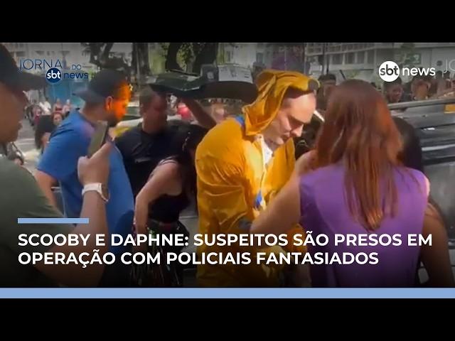 Policiais fantasiados de Scooby-Doo prendem suspeitos e recuperam celulares | #JornaldoSBTNews Policiais fantasiados de Scooby-Doo prendem suspeitos e recuperam celulares | #JornaldoSBTNews