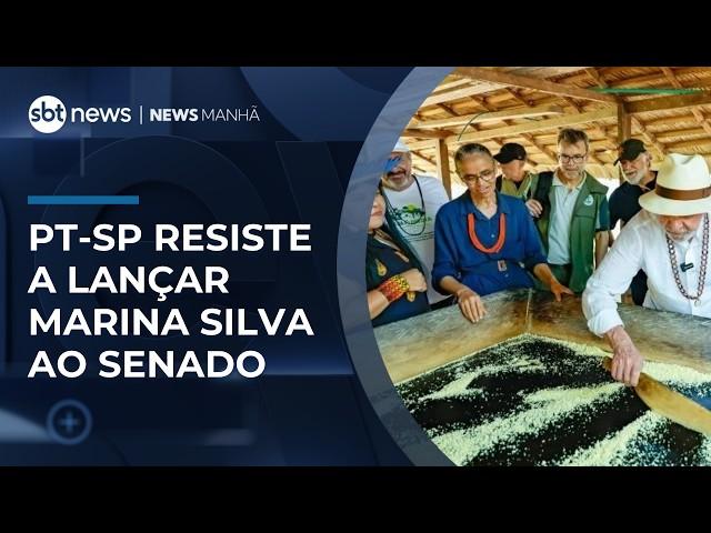 PT-SP resiste a lançar Marina ao Senado e defende Márcio França em chapa com Tebet | #NewsManhã PT-SP resiste a lançar Marina ao Senado e defende Márcio França em chapa com Tebet | #NewsManhã