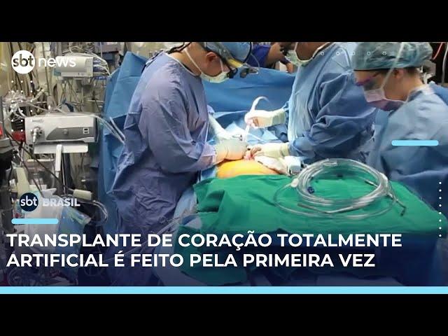 Primeiro implante de coração totalmente artificial é feito em Israel | SBT Brasil (05/06/25) Primeiro implante de coração totalmente artificial é feito em Israel | SBT Brasil (05/06/25)