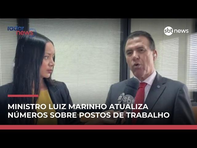 Governo atualiza dados e ministro Luiz Marinho celebra melhora no setor | #RadarNews Governo atualiza dados e ministro Luiz Marinho celebra melhora no setor | #RadarNews