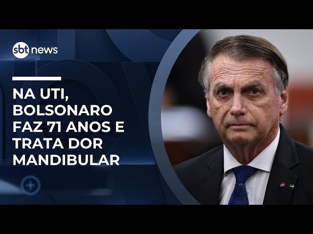 Na UTI, Bolsonaro faz 71 anos e trata dor mandibular | #NewsSábado Na UTI, Bolsonaro faz 71 anos e trata dor mandibular | #NewsSábado