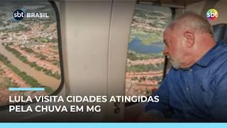 Lula chega a Ubá, uma das regiões afetadas pelas chuvas em Minas | #SBTBrasil Lula chega a Ubá, uma das regiões afetadas pelas chuvas em Minas | #SBTBrasil