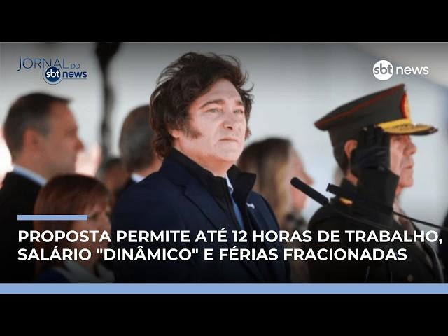 Até 12 horas de trabalho: reforma trabalhista de Milei resulta em greve geral | #JornaldoSBTNews Até 12 horas de trabalho: reforma trabalhista de Milei resulta em greve geral | #JornaldoSBTNews
