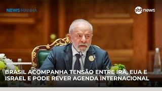 Brasil acompanha tensão entre Irã, EUA e Israel e pode rever agenda internacional | #NewsManhã