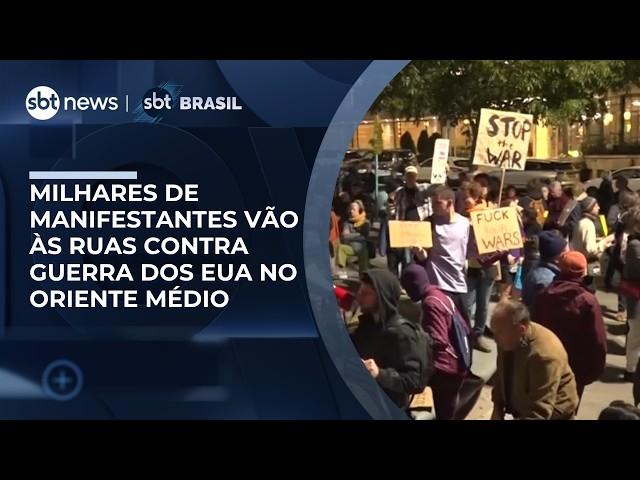 Manifestações em vários países neste sábado(28) criticam conflito entre EUA, Irã e Israel Manifestações em vários países neste sábado(28) criticam conflito entre EUA, Irã e Israel