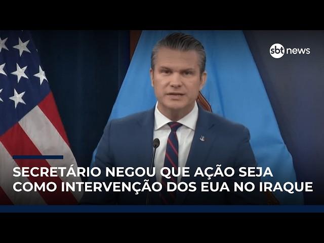 Objetivo dos ataques ao Irã não é mudança de regime, diz secretário de Defesa de Trump Objetivo dos ataques ao Irã não é mudança de regime, diz secretário de Defesa de Trump