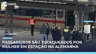 Mulher esfaqueia passageiros em estação central de Hamburgo, na Alemanha | SBT Brasil (23/05/25) Mulher esfaqueia passageiros em estação central de Hamburgo, na Alemanha | SBT Brasil (23/05/25)