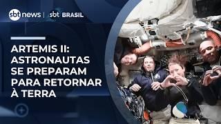 Artemis II: Astronautas realizam testes para reentrar na Terra após missão à Lua Artemis II: Astronautas realizam testes para reentrar na Terra após missão à Lua