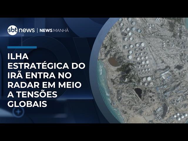 Ilha estratégica do Irã entra no radar em meio a tensões globais | #NewsManhã Ilha estratégica do Irã entra no radar em meio a tensões globais | #NewsManhã
