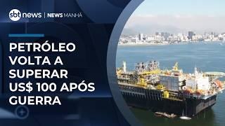 Petróleo volta a superar US$ 100 após escalada no Oriente Médio | #NewsManhã