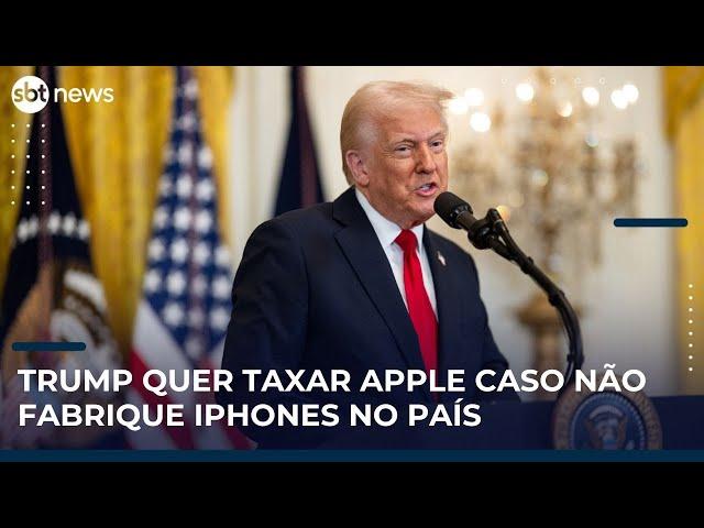 Trump recomenda tarifa de 50% contra a União Europeia e ameaça taxar a Apple | Mapa Mundi Trump recomenda tarifa de 50% contra a União Europeia e ameaça taxar a Apple | Mapa Mundi