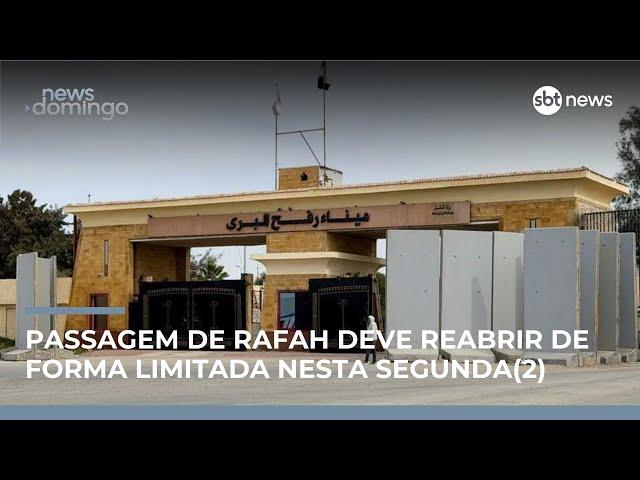 Passagem de Rafah deve reabrir e permitir saída de palestinos de Gaza | #NewsDomingo Passagem de Rafah deve reabrir e permitir saída de palestinos de Gaza | #NewsDomingo