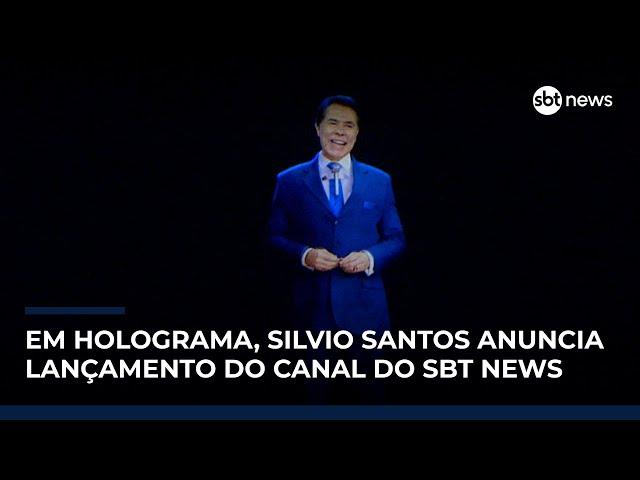 Lançamento de SBT News conta com homenagem e presença em holograma de Silvio Santos Lançamento de SBT News conta com homenagem e presença em holograma de Silvio Santos