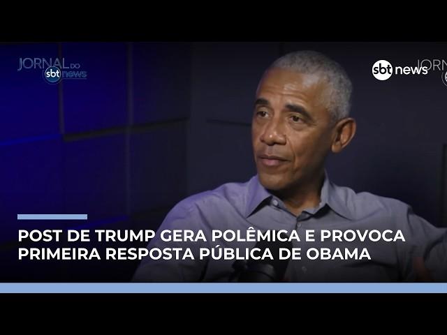 Obama reage a vídeo de Trump que retrata ele e Michelle como macacos | #JornaldoSBTNews Obama reage a vídeo de Trump que retrata ele e Michelle como macacos | #JornaldoSBTNews