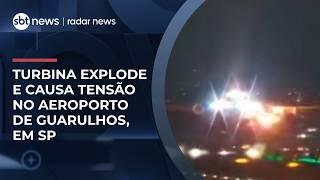 Após explosão em turbina, avião da Delta faz retorno de emergência em Guarulhos | #RadarNews