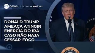 Trump ameaça infraestrutura energética do Irã se cessar-fogo não for alcançado | #CentraldeNotícas