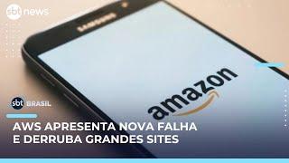 AWS, Amazon, sofre nova instabilidade e afeta grandes sites e serviços | #SBTBrasil