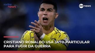 Cristiano Ronaldo foge da guerra usando jato particular avaliado em R$ 426 milhões | #RadarNews