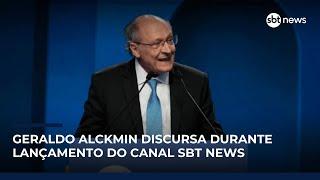 'Hoje se fortalece a democracia com esse novo canal', diz Geraldo Alckmin sobre SBT News
