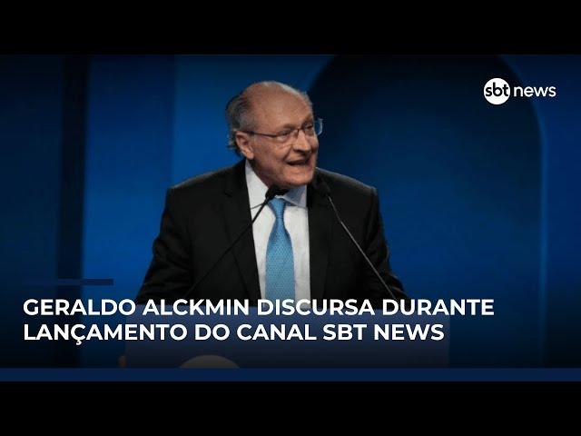 'Hoje se fortalece a democracia com esse novo canal', diz Geraldo Alckmin sobre SBT News 'Hoje se fortalece a democracia com esse novo canal', diz Geraldo Alckmin sobre SBT News