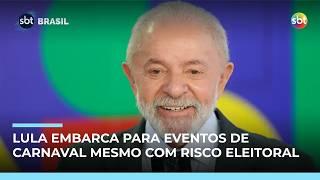 Lula participa do Carnaval em Recife, Salvador e no Rio e será homenageado na Sapucaí