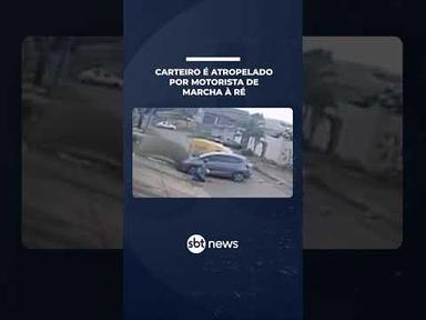 Carteiro é atropelado por carro que sai em marcha à ré em Goiás | #SBTManhã