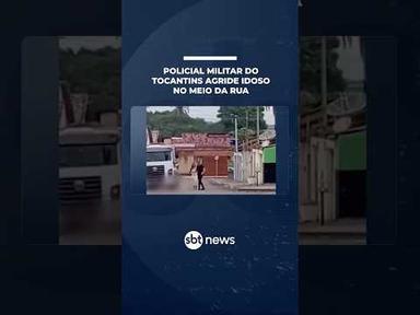 PM é flagrado agredindo idoso após discussão por cachorro no Tocantins | #SBTManhã