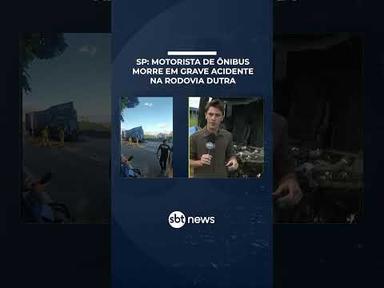 Motorista de ônibus morre após acidente na rodovia Dutra, em Taubaté (SP) | #PrimeiroImpacto