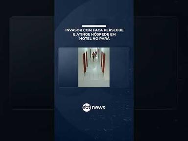 Homem invade hotel com faca e atinge hóspede; motivação é desconhecida | #PrimeiroImpacto