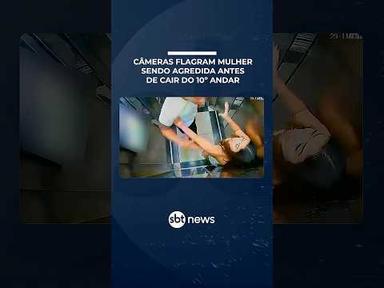 Vídeos mostram agressões a mulher antes de queda do 10º andar em SP; marido é preso | #SBTBrasil