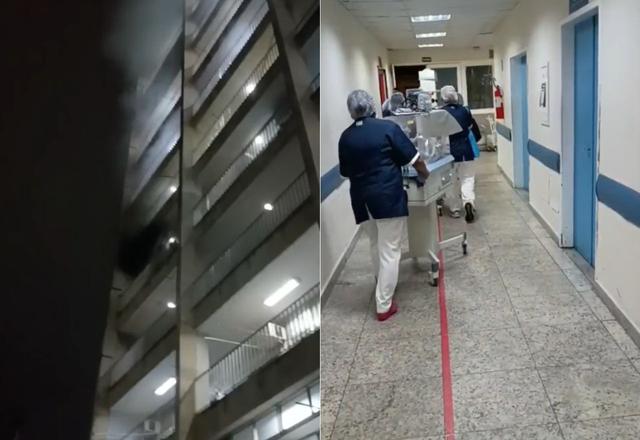 Incêndio atinge berçário de hospital no Rio e 23 pacientes são transferidos