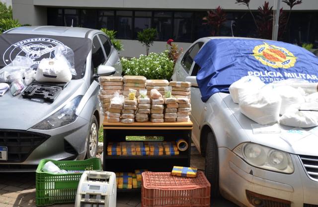 PF e Polícia Militar do DF fecham laboratório de cocaína em Brasília e prendem suspeito em flagrante