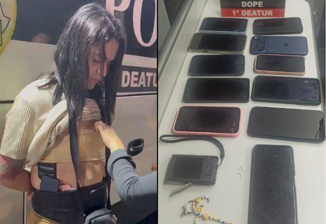 Mulher é presa com celulares furtados no Lollapalooza em São Paulo Mulher é presa com celulares furtados no Lollapalooza em São Paulo