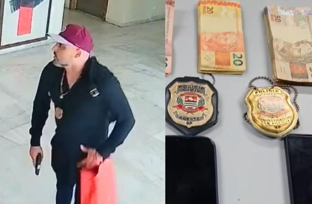 Criminosos se passam por policiais com distintivos falsos e cometem assaltos em SP
